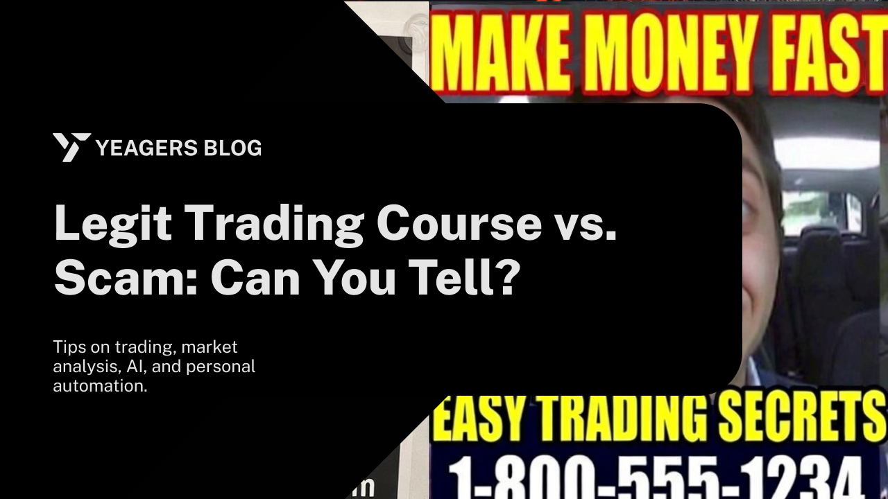 Legit Trading Course vs. Scam: Can You Tell?